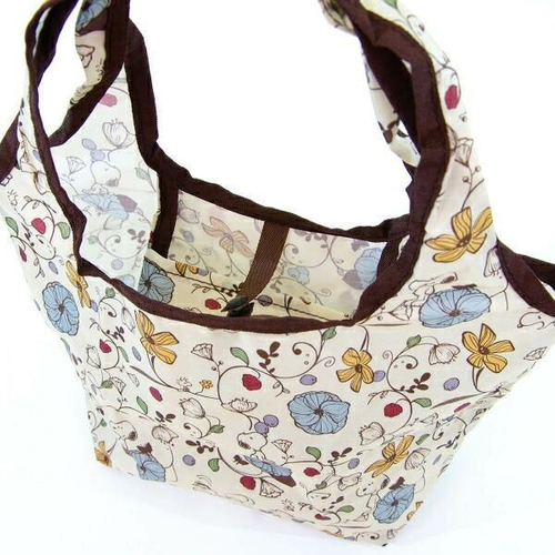 スヌーピーのシンプルな折りたたみエコバッグ