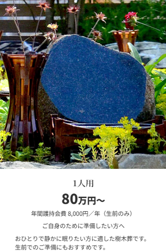 墓所タイプ別　～1人用