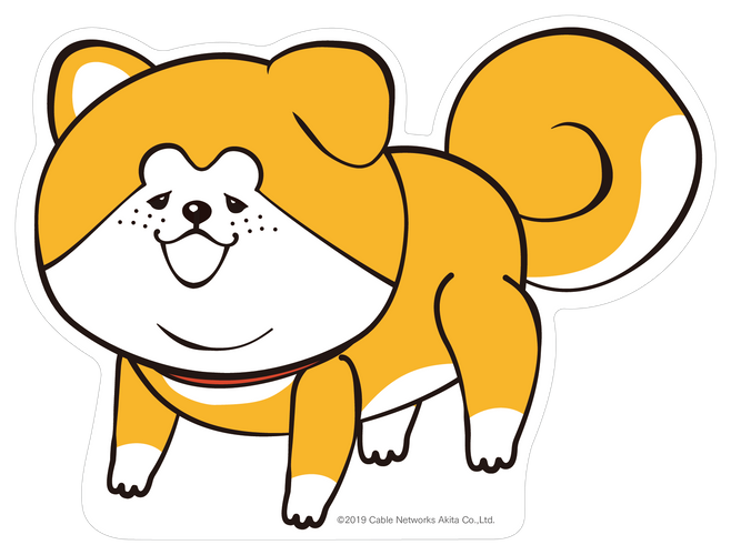 秋田犬ポストカード「秋田犬たれみみだいちゃん」