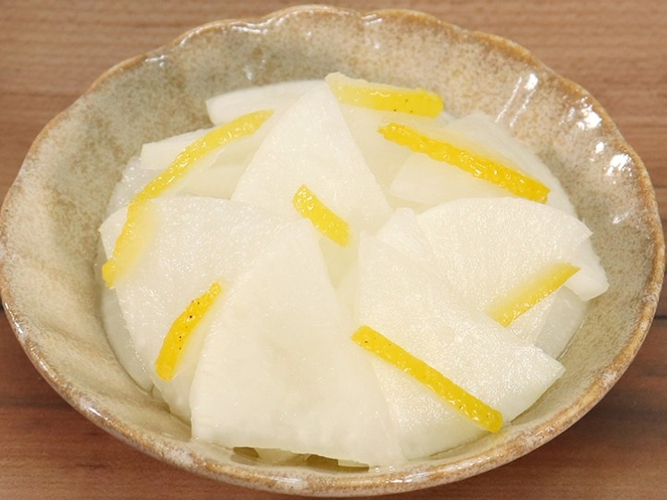 「岩下のゆず大根」盛付例