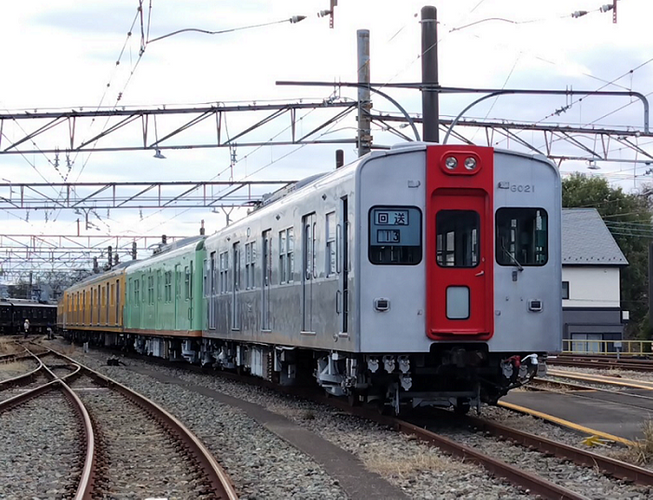 イベントで展示する「6000系(6021号車)」
