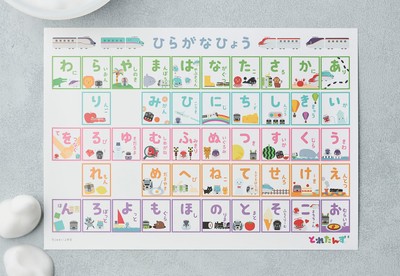 「とれたんず おふろポスター ひらがなひょう」