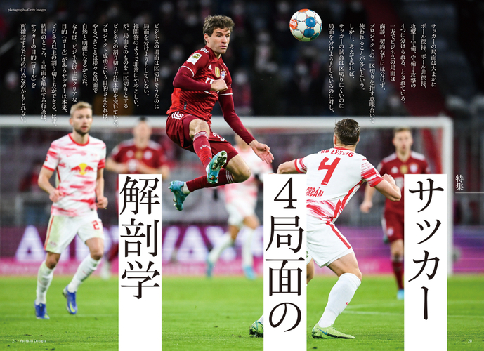 サッカー4局面の解剖学
