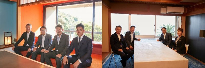 平野屋銀波荘オフィスでの写真