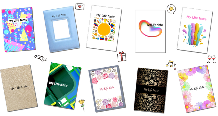MyLifeNote表紙デザイン