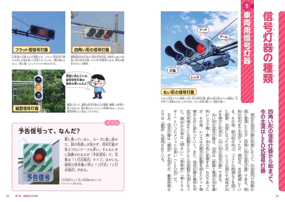 道路信号の世界　信号灯器の種類
