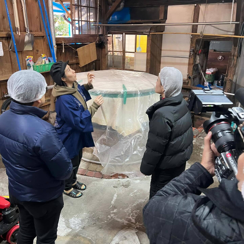 土佐酒日記　有光酒造編の撮影の様子