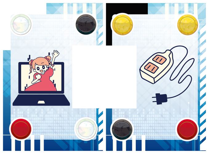 (例)イラストカード「二次元」「コード」を組み合わせて「二次元コード」を作る