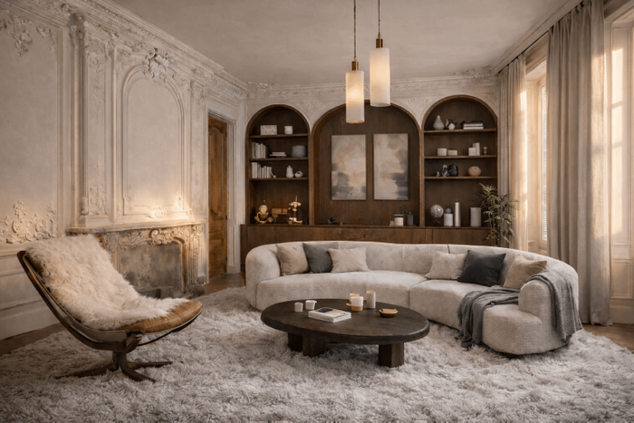 やわらかな光に包まれる内省のリビング