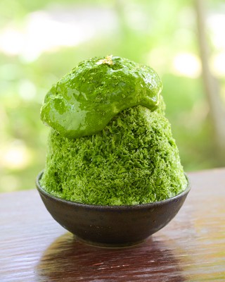 丹波産大納言小豆と宇治抹茶エスプーマ/丹波本店限定