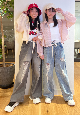 デニムで双子コーデ！