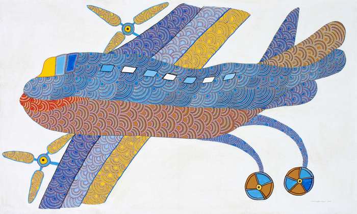 Photo.07　飛行機(1999年　78&times;98cm) ジャンガル・シン・シュヤム