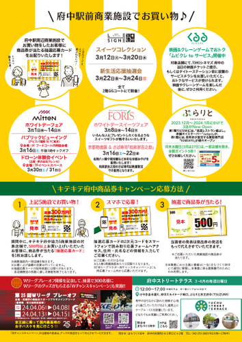 キテキテ府中★商品券キャンペーンチラシ