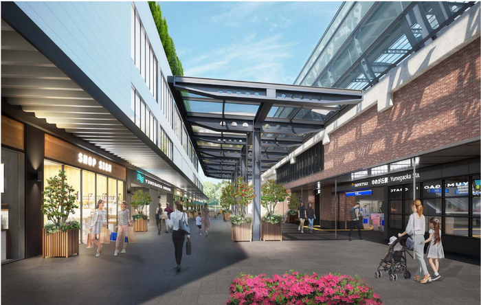 ゆめが丘駅 新改札完成イメージ