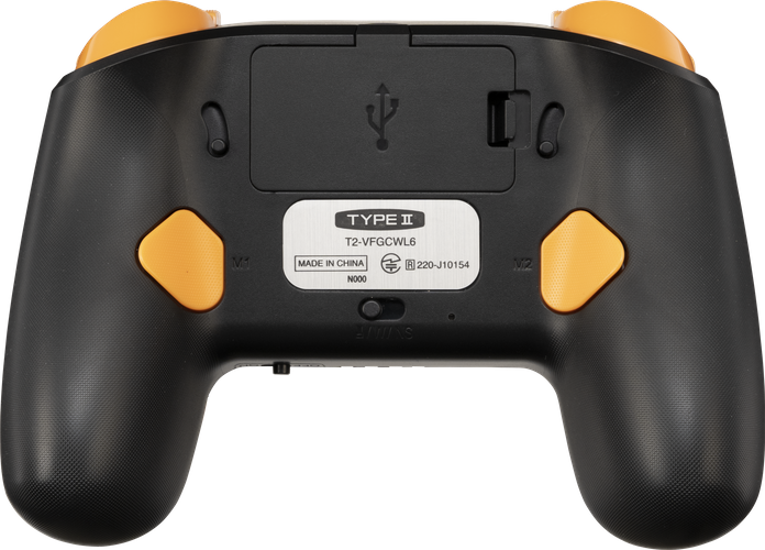 背面に2つの拡張ボタンとトリガー深度切り替えスイッチを搭載