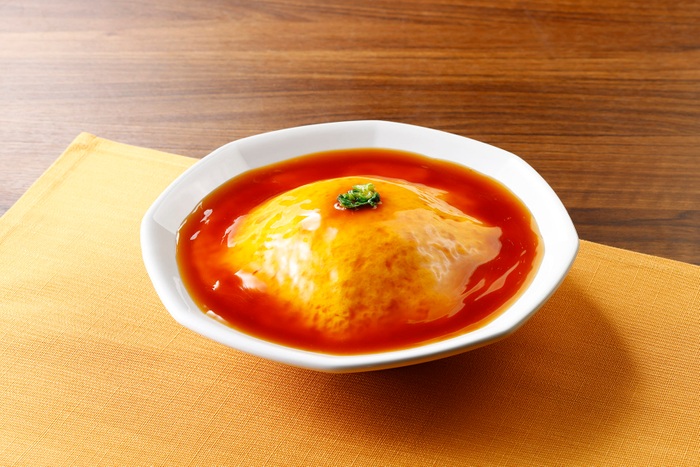 だくだくあんの甘酢天津飯