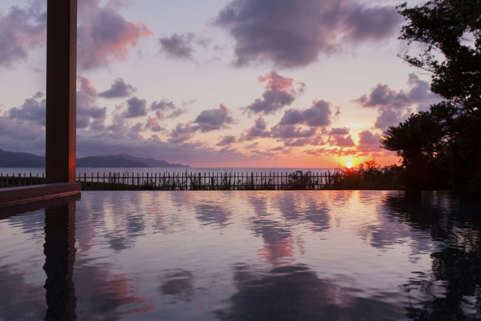 【大浴場】＜海側＞露天風呂　男女入替制