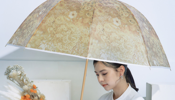 丸くて大きなフォルムで雨をしっかり防ぐ