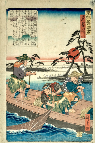 (Photo_01) 東都旧跡尽　浅草金龍山　観世音由来　歌川広重　弘化元年・2年(1844・1845)頃　［通期展示］