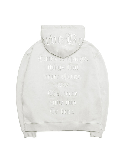 【BlackLetter】Rear Embroidery Cross Hoodie(オフホワイト)
