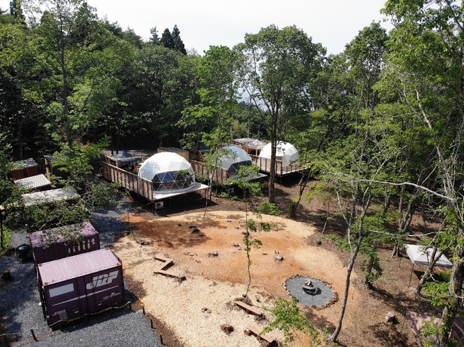 グランピング施設全景