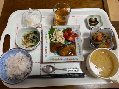 希望の家で提供している手作りの食事の一例