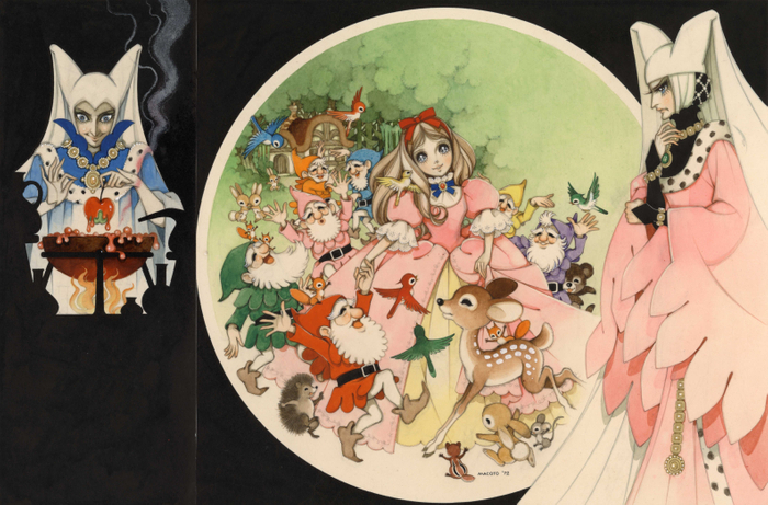 「しらゆきひめ」(6)水彩 27&times;40.5cm 1971年作 440,000円(税込)