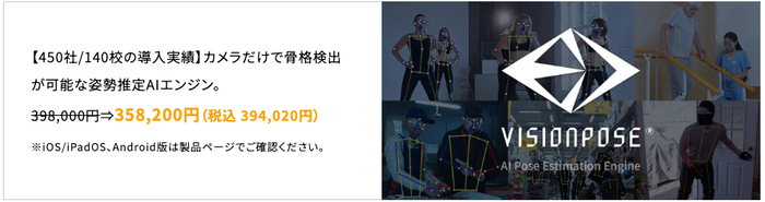 姿勢推定AIエンジ「VisionPose」