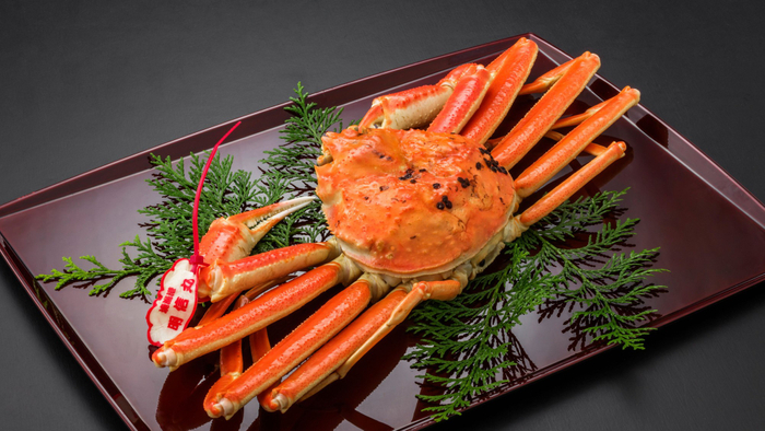 山陰松葉蟹［一例］お一人様に半身　※タグ色は仕入れ漁港により異なります