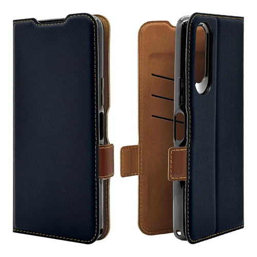 ネイビー&times;ブラウン