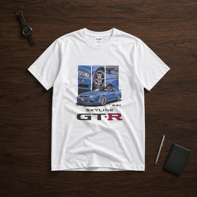 SKYLINE GT-R (R34) Tシャツ