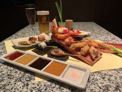 串あげもの 旬s おまかせ１５本と飲み放題セットプラン