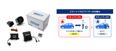 VIPER Bluetooth(R)認証カーセキュリティ3107V+製品画像 iVIPERスマートイモビライザーの仕組み