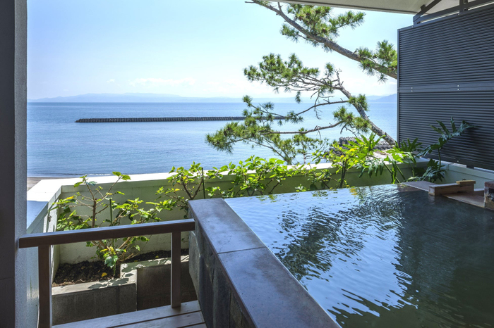 客室露天風呂(一例)