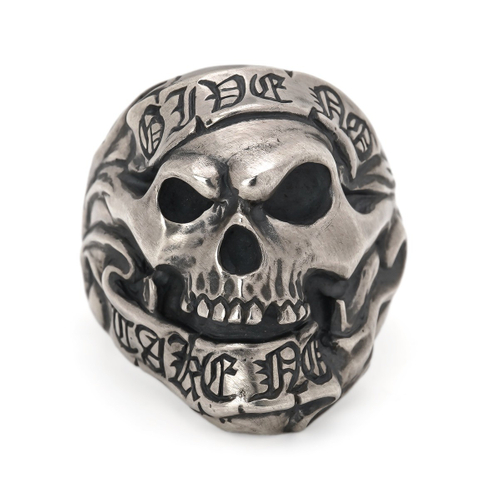 Give No Take No Skull Ring