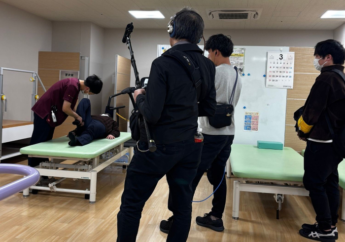 フジテレビ『Live News イット！』の取材の様子