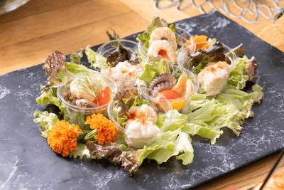 たっぷり魚介のイタリア風マリネ