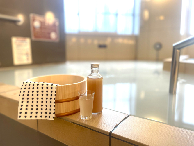 にごり湯&times;にごり酢のコラボ