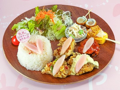 4種の岩下の新生姜鶏から揚げプレート~岩下の新生姜の日Special~
