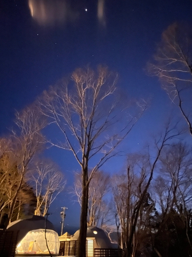 ドームテントと星空