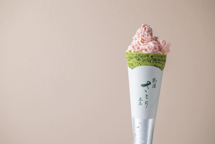 桜お濃茶クレープ