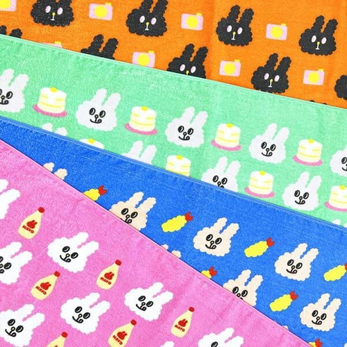 バニーコンビニのフェイスタオル