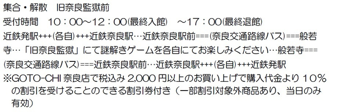 謎解きゲーム行程