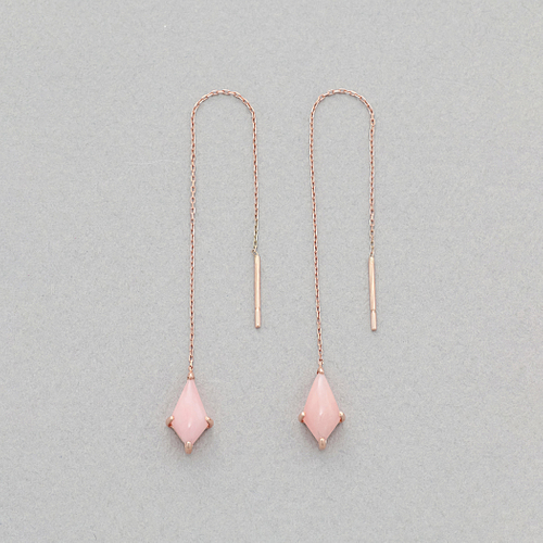 K10PG PIERCED EARRING /PINK OPAL \24,200(税込)