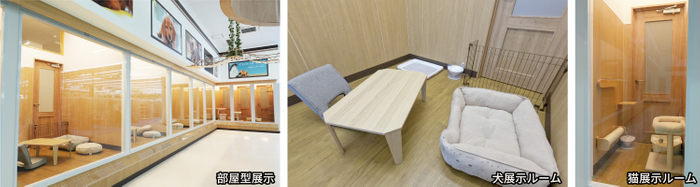 「部屋型展示」と「行動展示」によるストレス軽減と快適性の提供