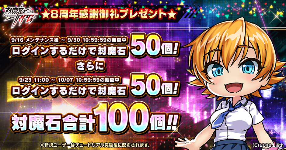 8周年感謝御礼プレゼント