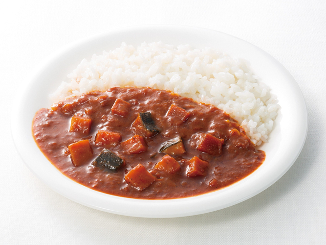高たんぱく質野菜カレー 盛り付け例