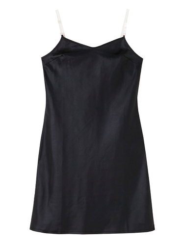 THE CLEAR STRAP INNER DRESS BLACK