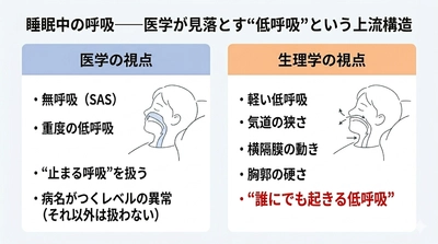 睡眠の質が下がり続ける本当の理由
──医学が扱わない“睡眠中の低呼吸”が認知症リスクを高める（認知症シリーズ第4回）