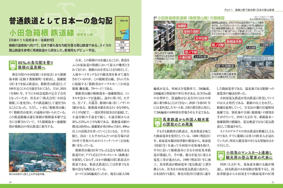 普通鉄道として日本一の急勾配 小田急箱根 鉄道線(箱根登山線)
